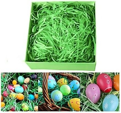 1/2 LB Easter Green Grass Recyclable Shred Paper  Filler Paper Shreds for