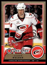 2008-09 O-Pee-Chee #148 Scott Walker Carolina Hurricanes Hockey Card