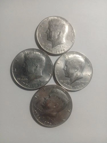 1776-1976 (4) Kennedy Bicentennial Half Dollar ,  2 DENVER ,  2 PHILADELPHIA