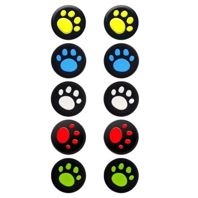 5 Pair Cat-Claw Thumb Grip Caps Silicone Kitten Paw Joystick Caps for Deck