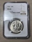 1937 Walking Liberty Half Dollar NGC MS 65 Gem Uncirculated