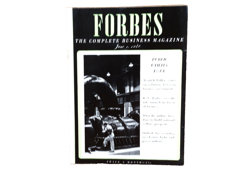 Forbes – June 1, 1940 – Public Utility Issue