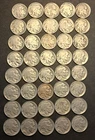 Buffalo Nickels Lot Roll of 40 Good DATE Coins 1920's 1930s and Mixed Mints L2