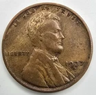 1937 S Lincoln Wheat Cent Woody VF/XF Wood Grain Penny Improper Alloy Mix Error