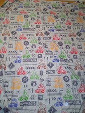 Unique Gray Super Mario Kart Full Size Flat Sheet