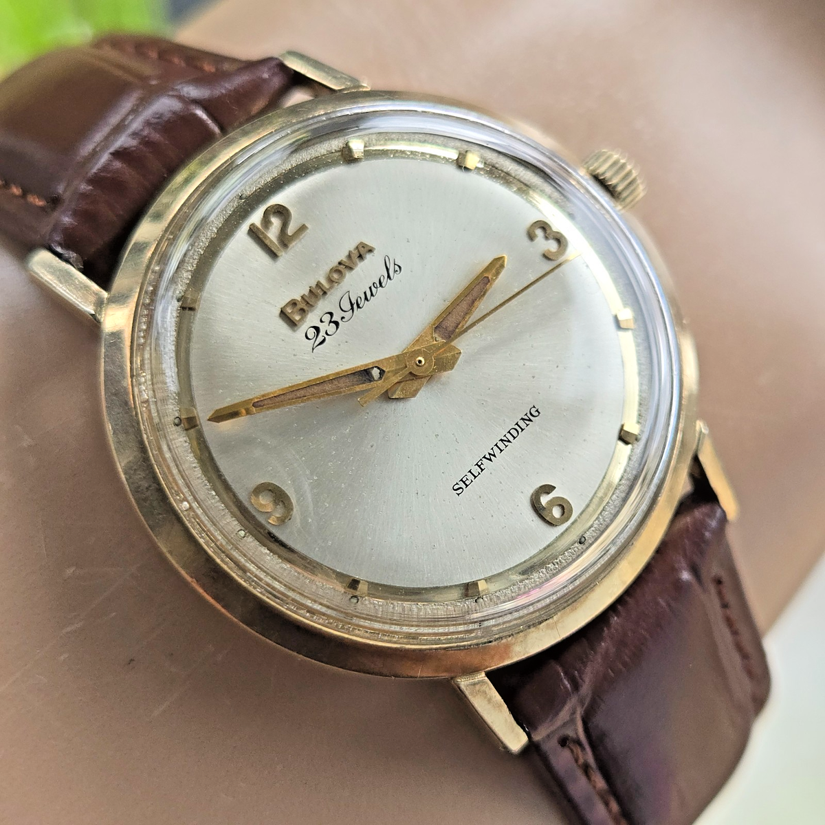 Vintage BULOVA Regatta 23 men's automatic watch 10BZAC two tone