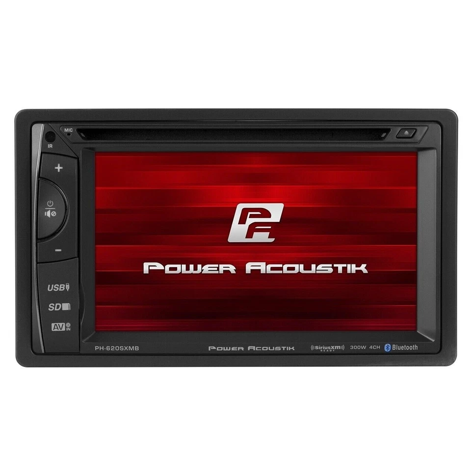Power Acoustik PH-620SXMB Double DIN CD/DVD 6.2" LCD Bluetooth SiriusXM Tuner - Image 2 of 4