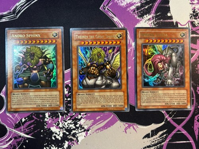 #ad #ad Yugioh Andro Sphinx Sphinx Teleia Theinen The Great Sphinx The Movie Promo Set $5.00