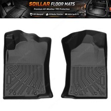 3d Front Floor Mats Liners Tpe All-weather Black Fits 2012-2015 Toyota Tacoma 3d Front Floor Mats Liners Tpe All-weather Black Fits 2012-2015 Toyota Tacoma