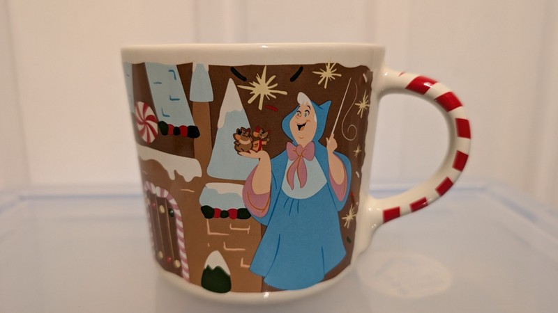 2022 Disney Contemporary Resort Cinderella Christmas Gingerbread Cookie Mug RARE