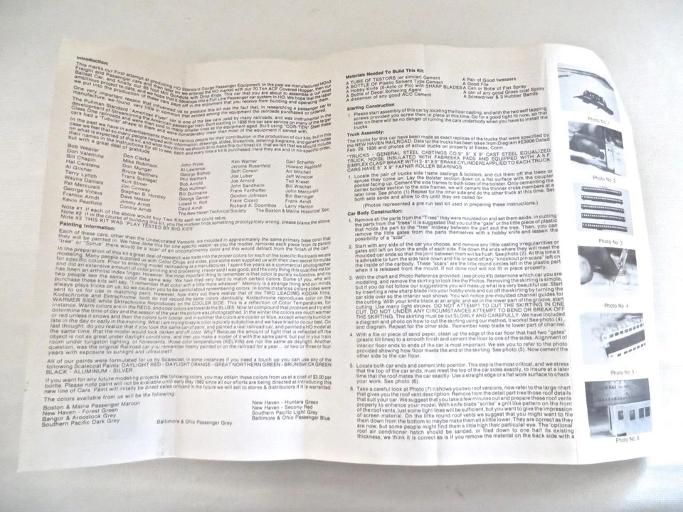 HO E&B Valley Series 1700 Great Northern Pullman Standard Lightweight Kit New - Image 3 of 4