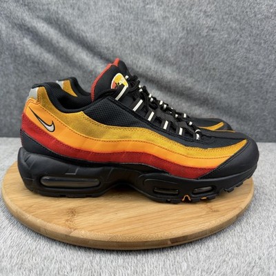 Nike Air Max 95 Shoes Mens Size 9.5 Black Orange Running Sneakers DC9412-001