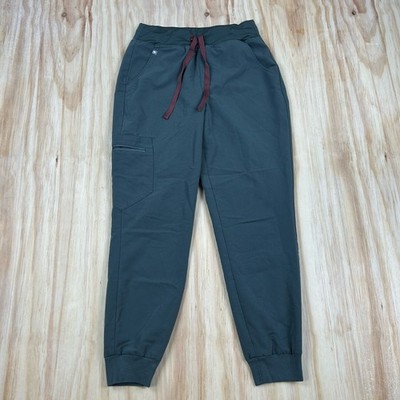 Figs Technical Collection Jogger Pants Gray Zip Pocket Scrubs Nurse Women Small