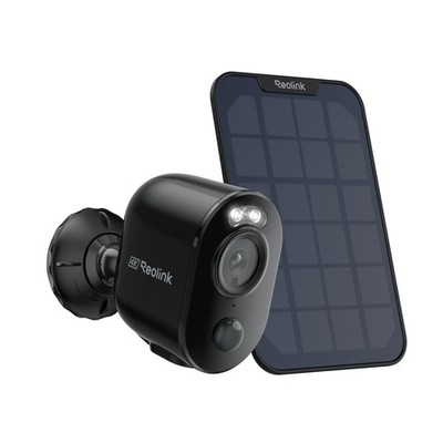 Reolink solarbetriebene Überwachungskamera, Argus 3 1 Stück (1er Pack), schwarz 
