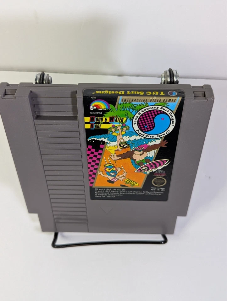 T&C Surf Designs Wood and Water Rage for Nintendo NES AUTHENTIC Cart Fast Ship - Image 2 of 3