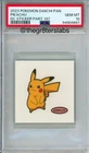 Pikachu 2023 Pokemon Sticker Daiichi Pan DC Sticker Part 197 Japanese PSA10