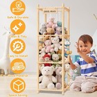 Kids Plush Toy Storage Tower – Wooden Stuffed Animal Holder with Safe Design
