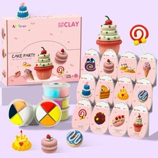Air Dry Clay Kit,12 Desserts Modeling Magic Clay for Kids Sculpting Set, Ultr...