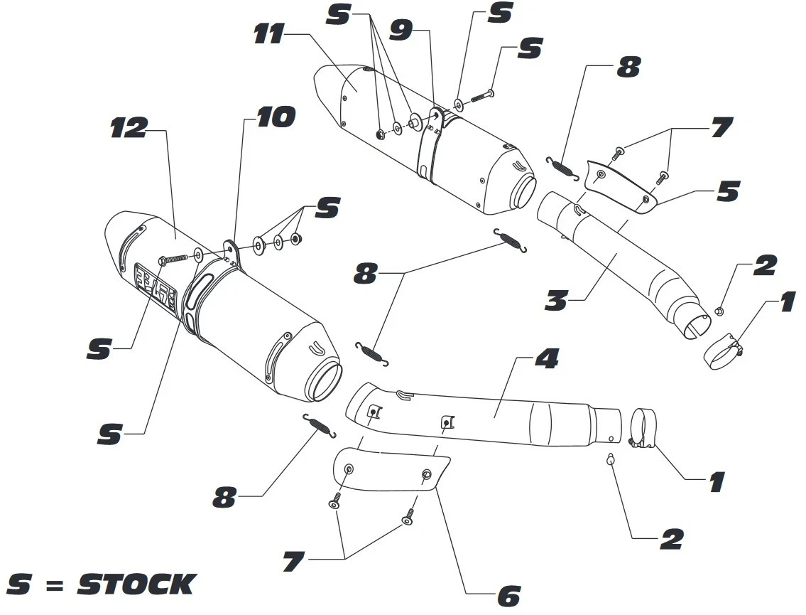 Ya Umeraさま専用 Yoshimura R77 Exhaust Carbon Dual Exhaust Pipe Suzuki GSX1300R