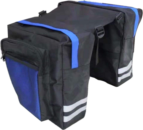 Bicycle Saddle Bag, Waterproof Panniers for Bicycles, Mountain Bike Basket Rear - Picture 1 of 12