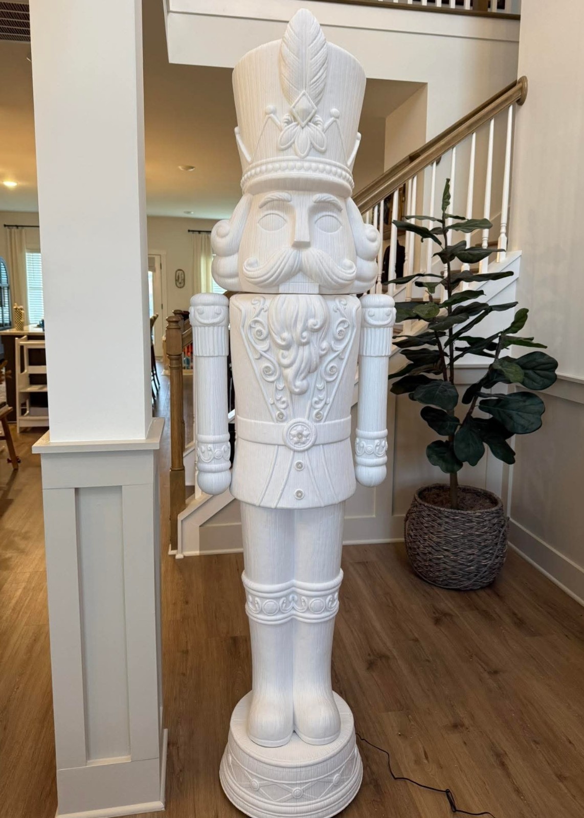 6ft Giant Nutcracker Light Up Blow Mold Animated Christmas DIY Paint Yourself