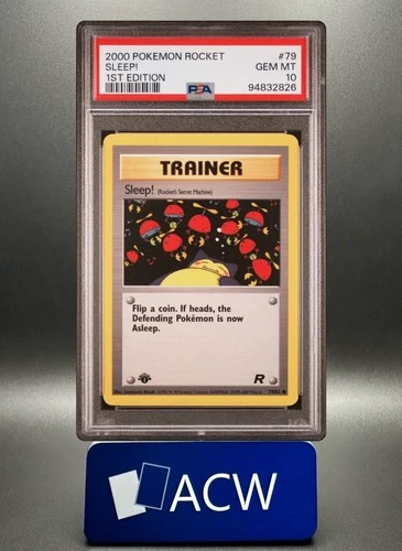 Sleep! - 2000 Team Rocket #79 🔥 1st Edition PSA 10 🔥 GEM Vintage Pokemon