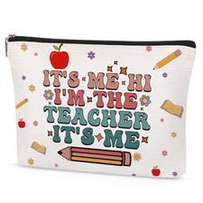 Teacher Gifts Makeup Bag for Women Appreciation Retirement Gift for Her Mento...