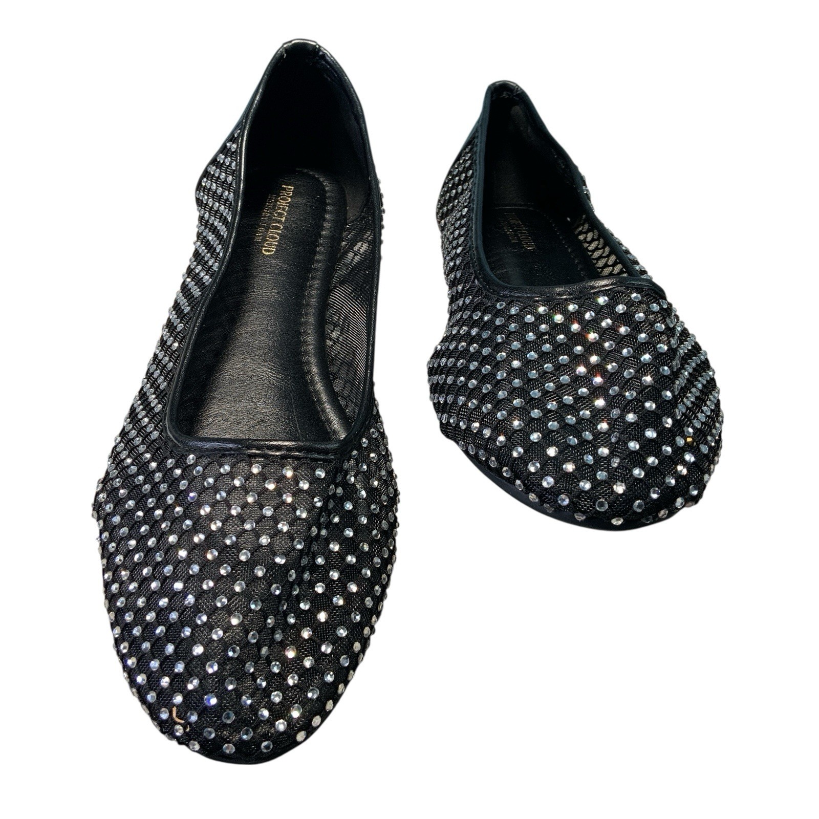 Project Cloud Size 8.5 Mesh Micro Rhinestone Flat… - image 4