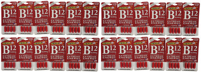 (24 CARDS OF 4ct= 96 Capsules) B12 Extreme Energy Boost + RDA 10,000% Supplement