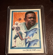 Upper Deck 1992 Mark Duper #84 Miami Dolphins Checklist Autographed NFL Card