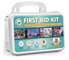 First Aid Kit - General Medi 120 Pieces Hardcase  Instant Cold Pack, Emergency