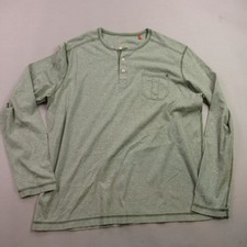 Tommy Bahama Sweater Mens Large Long Sleeve Pullover Green Henley