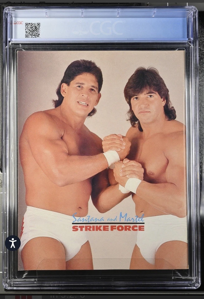 WWF Program No. 151 Miss Elizabeth On Cover 1987 CGC 9.2 Strike Force Back Cover - Image 2 of 3