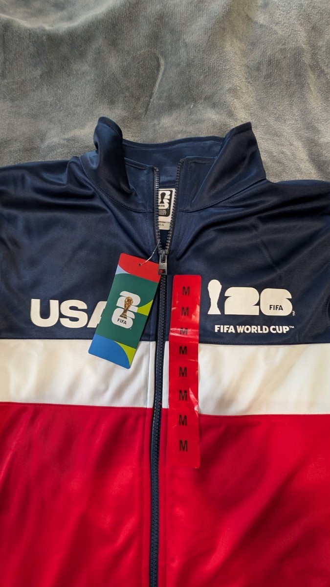 USA FIFA WORLD CUP Soccer 2026 FULL ZIP STRIKERS PRIDE TRACK
