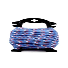 Braided Polypropylene Rope 5/16" x 50FT Blue/White/Red - Multi-Purpose for Ca...