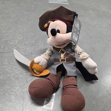 Authentic Disney Parks Pirates Of The Caribbean Mickey Plush Doll NEW with Tags
