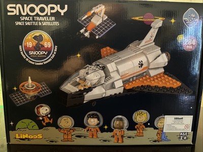 Snoopy Space Traveler Space Shuttle & Satellites 284 Pcs 1969 Apollo 10 Lunar