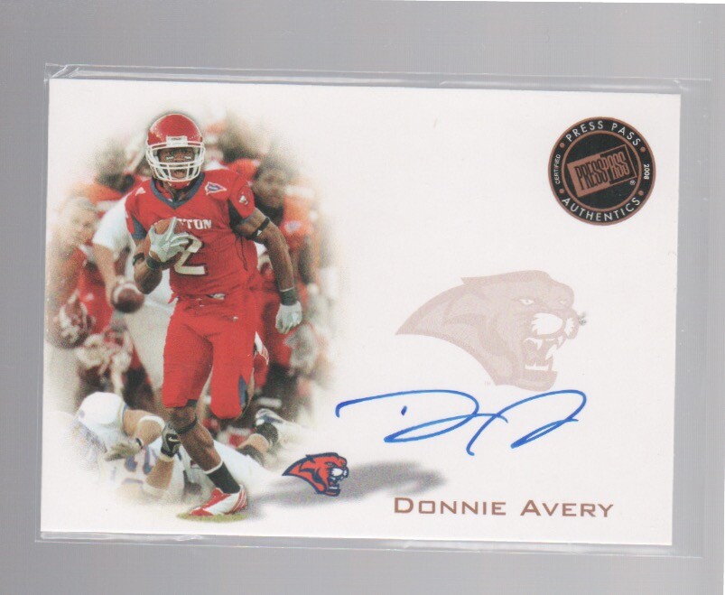 DONNIE AVERY 2008 PRESS PASS AUTOGRAPHS BRONZE AUTO #PPS-DA