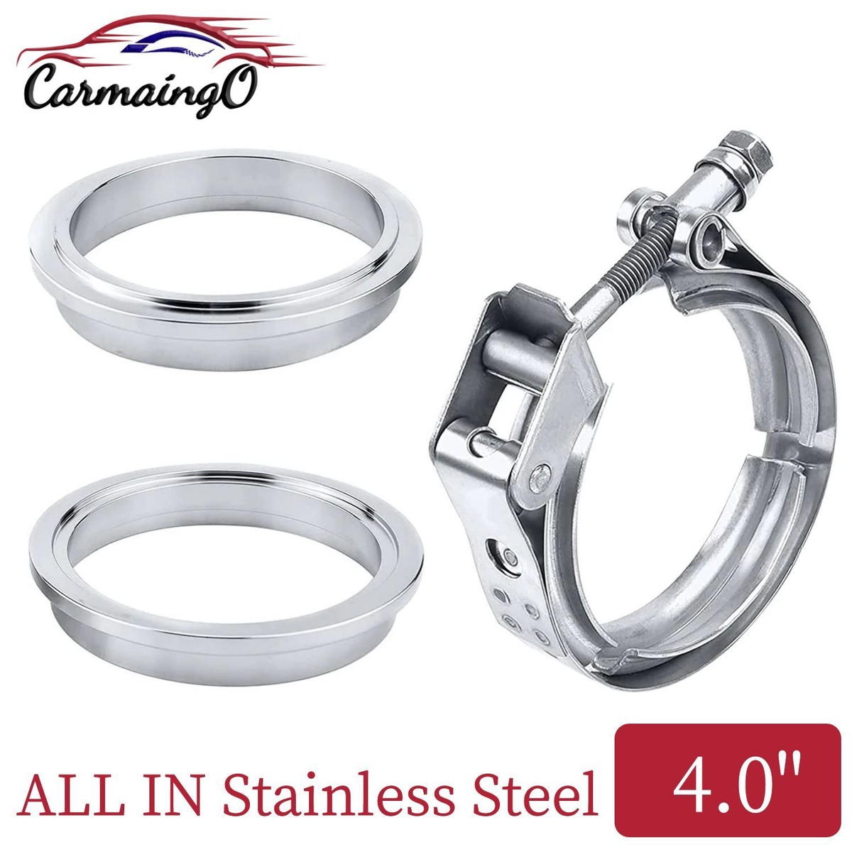 Quick Releae Flange V Band Clamp 4 Inch Thread Galling Free