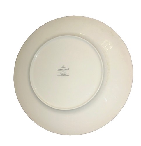 VTG Early 2000s Villeroy & Boch Casa Azul 12 1/8” Diam Round White Blue Germany - Picture 4 of 5