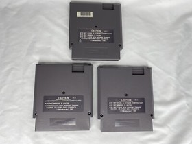3x Nintendo NES Game lot Sports Bundle Bandai Golf, Bases Loaded 1 & 2 Tested
