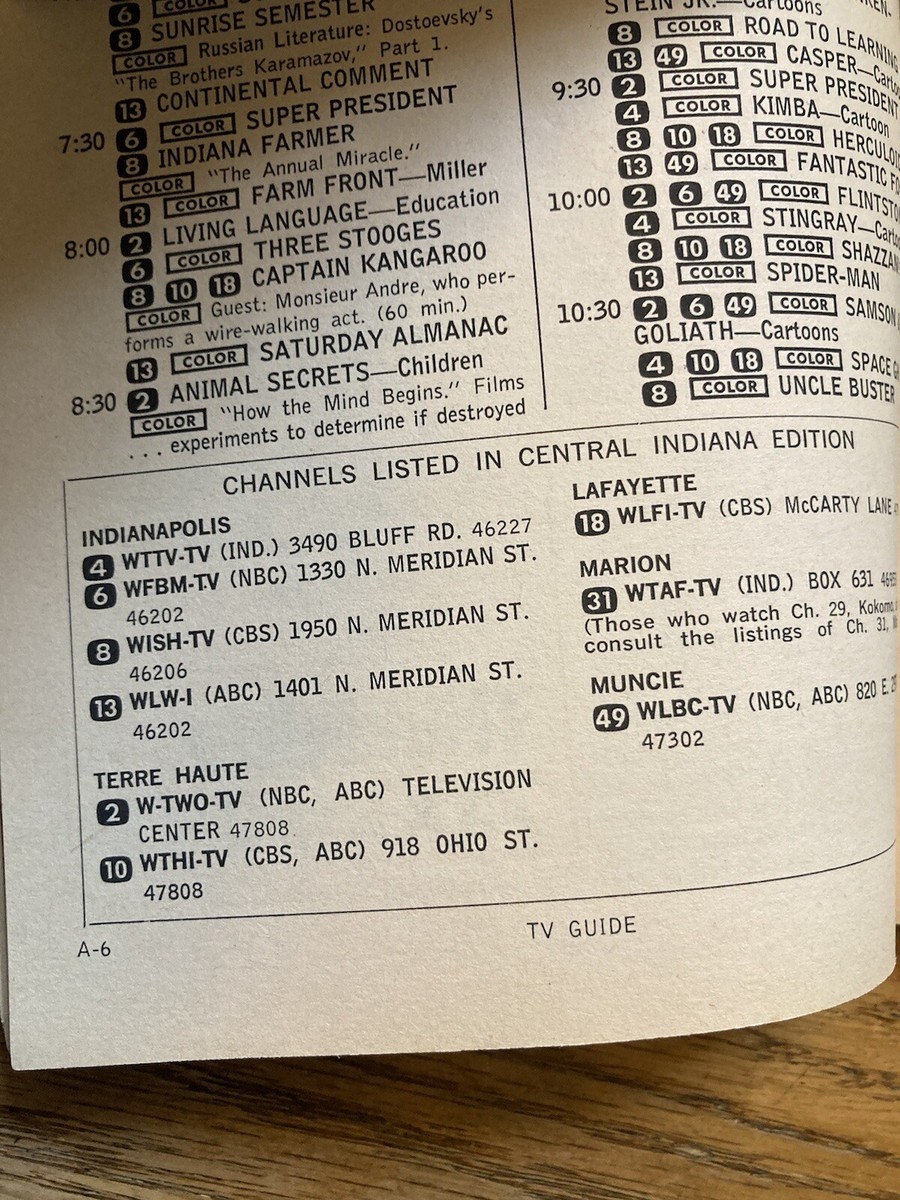 Indiana TV Guide Magazine Feb 24-Mar 1 1968 Joey Bishop Cover | eBay