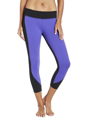 purple workout capris