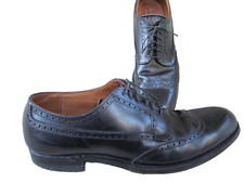 Alden Black Leather Oxford Wingtip 645 Brogue mens US size 13 AAAA/AA   USA Made
