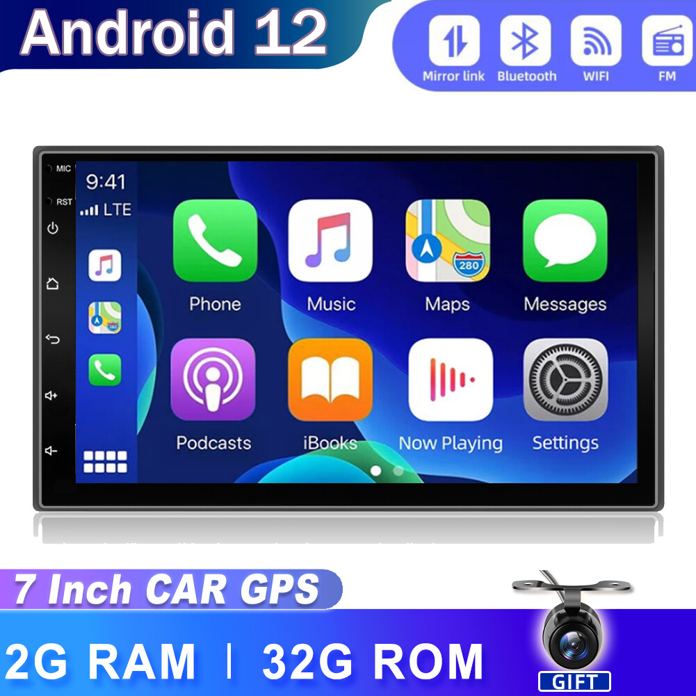 7 Inch CarPlay Android12 Double 2Din Car Stereo Radio HeadUnit GPS