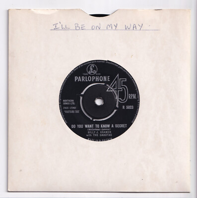 (AE921) Billy J Kramer, Do You Want To Know A Secret - 1963 - 7 inch vinyl