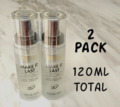 MILANI Make It Last Setting Spray 16 HR Wear 2.03oz/60mL Each SEALED - 2 Pack