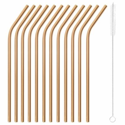 Sambonet Paderno - Bar - 12 Curve Straws 21.5 Cm Copper - Retailer