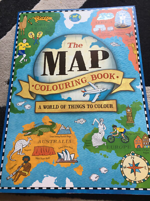 The Map Colouring Book. Of The 23 Pages, 7 Have Been Partially Completed.