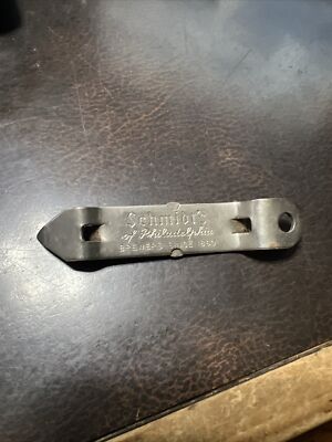Vintage Early Beer Ale Bottle Opener Schmidts